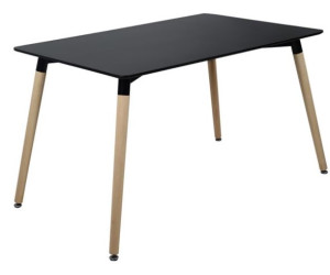 KEAMES-T τραπέζι ενιαίου χώρου ξύλινο ΜΑΥΡΟ, 80x120xH75